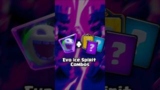 Evo Ice Spirit Combos 🥶 clashroyale clashroyalememes [upl. by Adnawat]