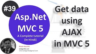 39 Get data using ajax in mvc  mvc tutorial for beginners in net c [upl. by Aklim]