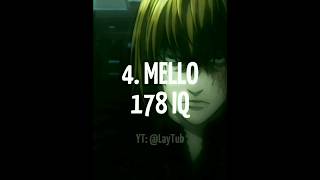 SMARTEST DEATH NOTE CHARACTERS deathnote edit kira lightyagami llawliet mello near [upl. by Siramay]