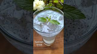 Basil Seed Drink Sabja Seeds Drink Summer Drink Recipe shorts [upl. by Auqinot881]