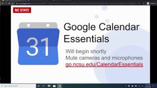 NC State Calendar Essentials [upl. by Eveline]