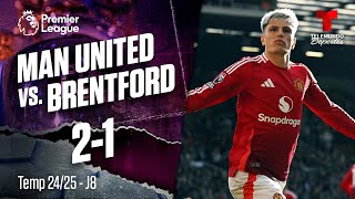 Highlights amp Goals Manchester United vs Brentford 21  Premier League  Telemundo Deportes [upl. by Waite841]