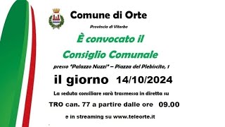 Consiglio Comunale del 14102024 [upl. by Leroj]