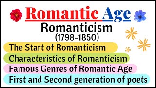 SubRomanticismRomantic Age in English Literature in HindiUrduHistory of English Literature [upl. by Ahsimot485]