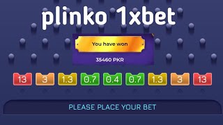 1xbet new game Plinko How to play plinko game Plinko game winning trick [upl. by Nylra634]