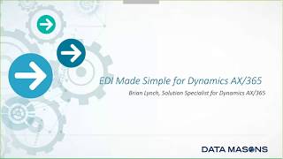 EDI Made Simple for Microsoft Dynamics 365AX by Data Masons [upl. by Leugim398]