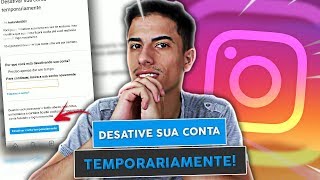 Como DESATIVAR CONTA do Instagram temporariamente [upl. by Isnam171]