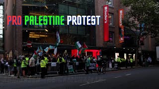 Pro Palestine Protest outside Sadler’s Wells Theatre  180924 [upl. by Tilly463]