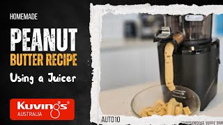 Homemade Peanut Butter in AUTO10 Juicer with Sorbet Strainer [upl. by Frederick]