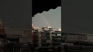 Capturing the Magic Rainbow Over Benidorms Skyline [upl. by Hazen]