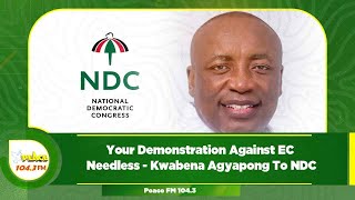 Your Demonstration Against EC Needless  Kwabena Agyapong To NDC [upl. by Alfonso775]