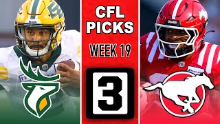 EDMONTON ELKS vs CALGARY STAMPEDERS CFL Picks and Predictions Week 19 [upl. by Gustafson]