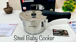 Bergner Steel Baby Cooker  Amazon Sale 2023  188 food grade steel cooker Review Bergner cookware [upl. by Yelsel374]