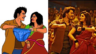 Kurchi Madathapetti Full Video Song Drawing Meme  Guntur kaaram  Mahesh Babu l Sreeleela [upl. by Adlig]