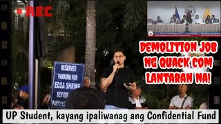 Quack com demolition job nilantad ng isang UP student [upl. by Isleana]