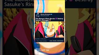 The Moment When Boruto 😈 Destroy Sasukes Rinnegan ❤️‍🩹  viralshort [upl. by Hyps]