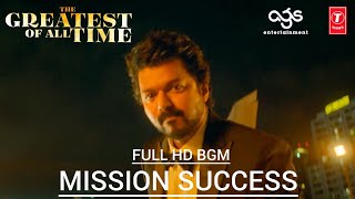 The GOAT Greatest of All Time BGM  Mission Success  GOAT Mission BGM with English LyricsVijay [upl. by Lundberg]