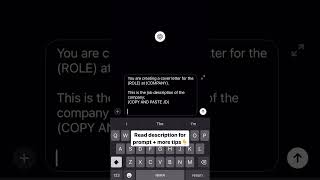 How to write a cover letter in less than 10 seconds for any job application using ChatGPT [upl. by Portuna]