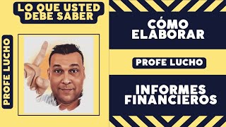 Cómo Elaborar un Informe Financiero  indicadores y Análisis [upl. by Ekard]