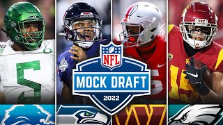 NFL Mock Draft 20  Full First Round Where Will These Rookies Fall Free Agency Trades 2022 [upl. by Elenahc]