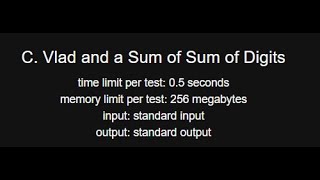 C Vlad and a Sum of Sum of Digits  Codeforces Round 928 Div 4  CP in Bangla [upl. by Selfridge244]