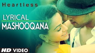 Heartless Mashooqana Lyric Video  Adhyayan Suman Ariana Ayam [upl. by Panchito]