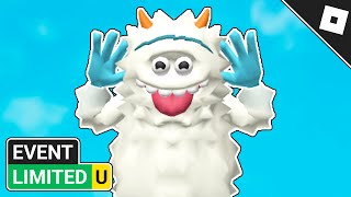 LIMITED EVENT How to get the NICKMAS YETI SHOULDER PAL in the EASY OBBY  Roblox [upl. by Lubeck]