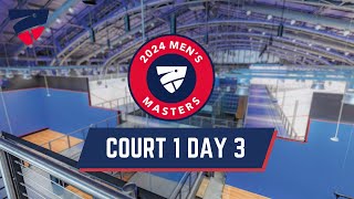 Exhibition Court 1 West  Mens Masters Squash Championships 2024  Day 3 [upl. by Aydin]