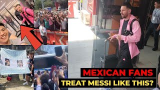 Mexican fans crazy reactions to Messi arrival for Monterrey vs Inter Miami [upl. by Cheslie]