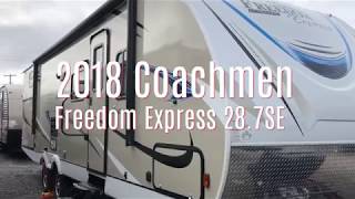 Review of 2018 Coachmen Freedom Express 287SE [upl. by Anaidiriv73]