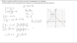 Interpretacja geometryczna układów równań film 1 [upl. by Clayborne19]