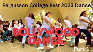 BOLLYWOOD Flashmob Dance Part1 Fergusson College Fest 2023 Dance  dancevideo bollywooddance [upl. by Lontson]