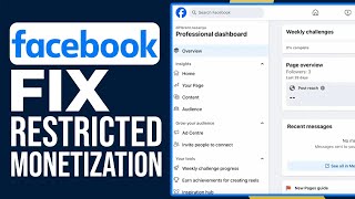 How To Fix Restricted Monetization On Your Facebook Page  Facebook Monetization Problem Solved [upl. by Thrasher740]