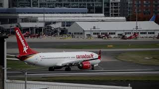 Corendon B737max Lands into BHX [upl. by Zenitram292]