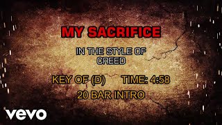 Creed  My Sacrifice Karaoke [upl. by Malone]