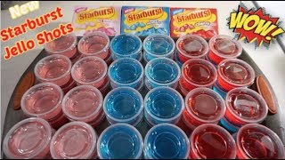 How To Make Starburst Jello Shots  NEW STARBURST JELLO  PARTY IDEAS [upl. by Gnek518]