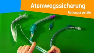 Atemwegssicherung Guedel Larynx und EndotrachealTubus  Rettungssanitäter Berlin [upl. by Ertsevlis]