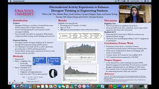 Raje Electrodermal Activity Experiment to Enhance Divergent Thinking in Engineering Students [upl. by Cleodel]