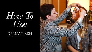 How to use the Dermaflash Luxe  Dermaflash Luxe dermaplaning tutorial [upl. by Ecnirp264]