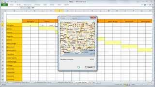 MapPoint  How to calculate distance tables [upl. by Beekman]