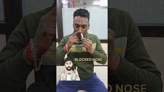 BLOCKED NOSE IMMEDIATE RELIEF METHODGET RID OF BLOCKED NOSE [upl. by Aital4]