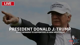 LIVE President Trump Delivers Remarks in Wolfeboro NH  10923 [upl. by Hagerman]