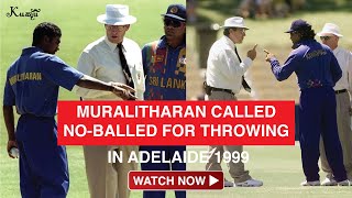 Muralitharan called no balled for throwing in Adelaide 1999 [upl. by Aspasia290]