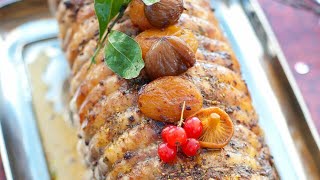 Recette  Pintade farcie aux marrons et aux fruits secs [upl. by Marian]