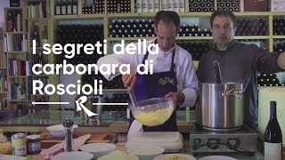 How to prepare carbonara  I segreti della carbonara Roscioli [upl. by Enerehs]