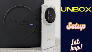 Vivo X200 Pro  Unboxing amp Setup [upl. by Allys77]