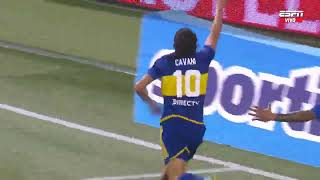 Cavani marca el primer gol de Boca ante Palmeiras [upl. by Adnaloy235]