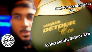 Al Haramain Detour Eco First ImpressionsReview  Oud for Greatness for 30 [upl. by Nowaj698]