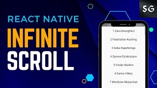 Infinite Scroll in React Native using FlatList  React Native Tutorial [upl. by Elegna]