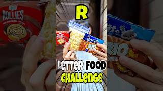 R letter food challenge for 24 hours 😱 minivlog trending challenge food [upl. by Mukund]